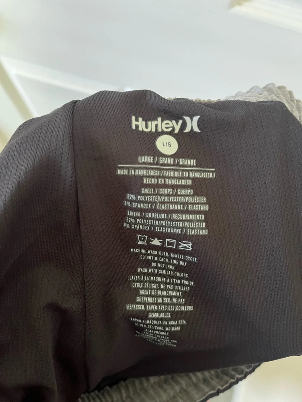 Hurley Navy Swim Trunks with Red & White Star-Spangled Side Panels - Picture 5 of 5